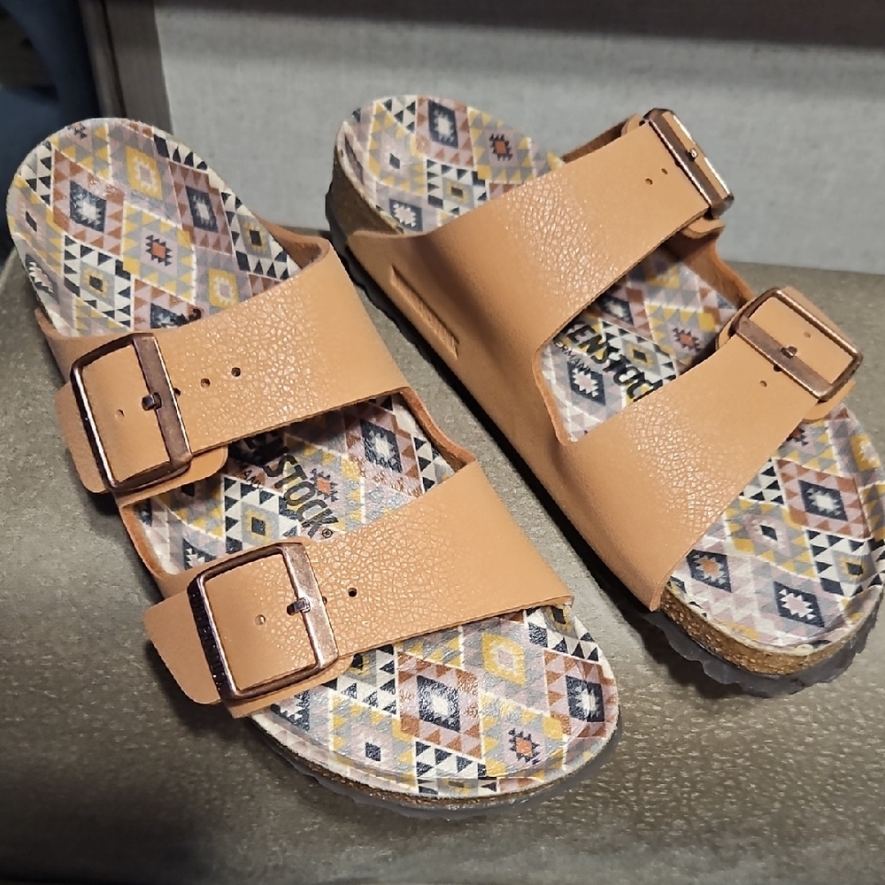 Arizona Vegan Birko-Flor Nubuck Brown/Pecan Womens 7/38